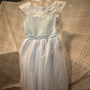 White and Blue Girl Dress (youth size) VARIOUS